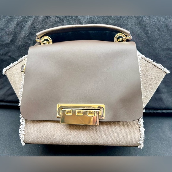 Zac Posen Bags Zac Posen Eartha Antique Canvas Top Handle Crossbody